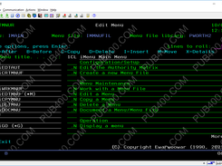 iMenu Edit Menu screen